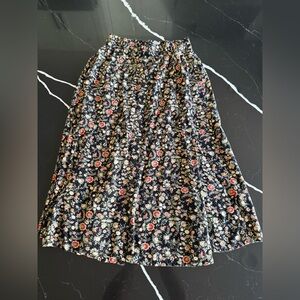 Sag Harbor Floral A-Line Skirt